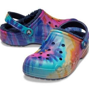 Crocs Baya Lined Tie-dye Graphic Clog